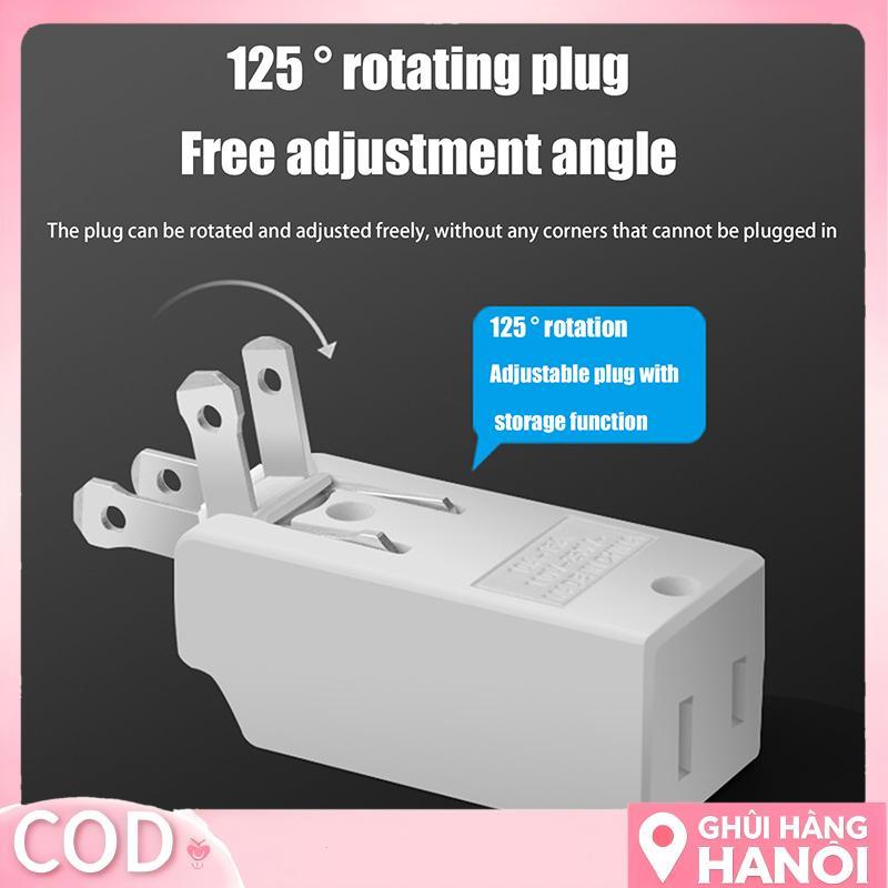 Bán hàng 3-in-1 wall Outlet Extension: 125 ° US Ổ cắm adapter cho Mexico/Canada Travel COD