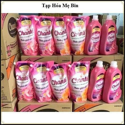 🚚 (Có Sẵn Giao Luôn) Thùng 4 Túi Nước Giặt Xả Chanté 8in1 3.1kg - Hương Nước Hoa Tươi Mát, Giặt Sạch