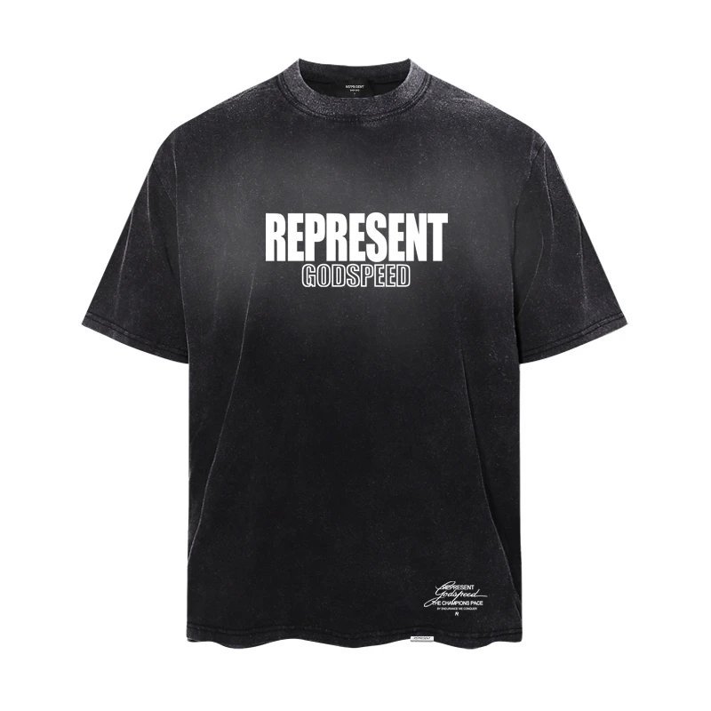 Áo thun RPRESENT Godspeed Spray Dirty Wash Water Áo thun ngắn tay