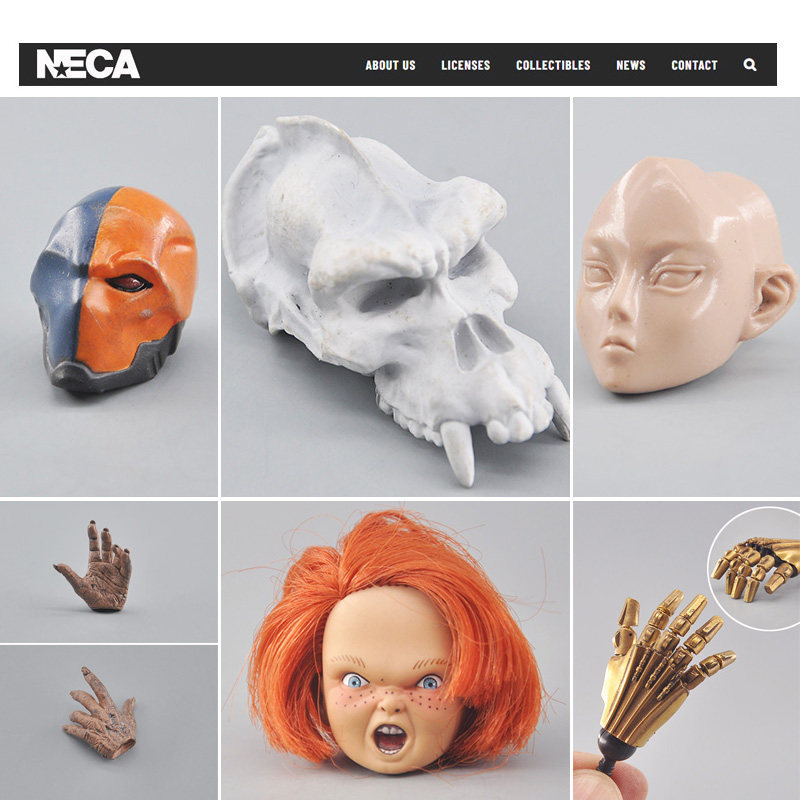 NECA Hàng Số Lượng Lớn Chính Hãng 20cm Người Lính Đầu Khắc Mô Hình Chính Hãng Phụ Kiện Phần Tay Khắc