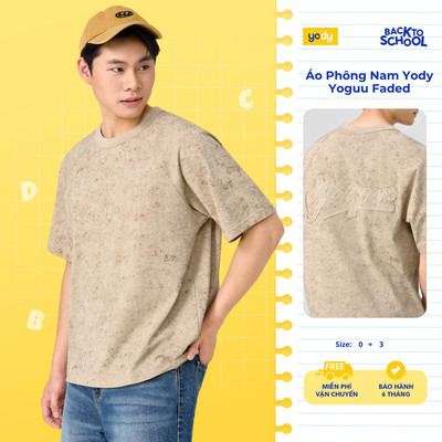Áo Phông Nam Yody Yoguu Faded UYTS26S008