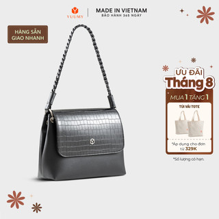 Túi Yuumy (Thời trang nữ dáng vuông nắp gập sang trọng - Túi đeo vai da Seasand YN341)