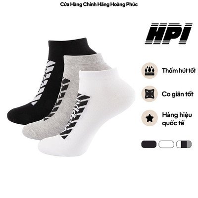 Set 3 Đôi Vớ Giấu Gót Nam Nữ KAPPA Cotton Co Giãn Trắng KOFW8WS23C