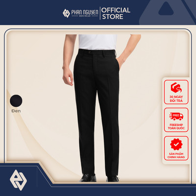 Quần âu nam Phan Nguyễn, chất liệu cao cấp, mềm mại, hạn chế nhăn, form slim fit QVL.976