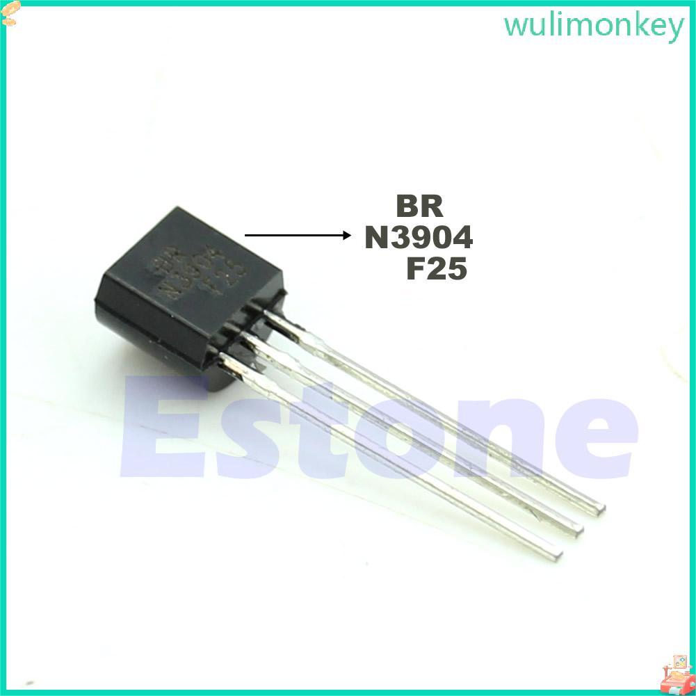 WU Mới 100 Chiếc Mới 2N3904 TO-92 NPN Đa Năng Transistor