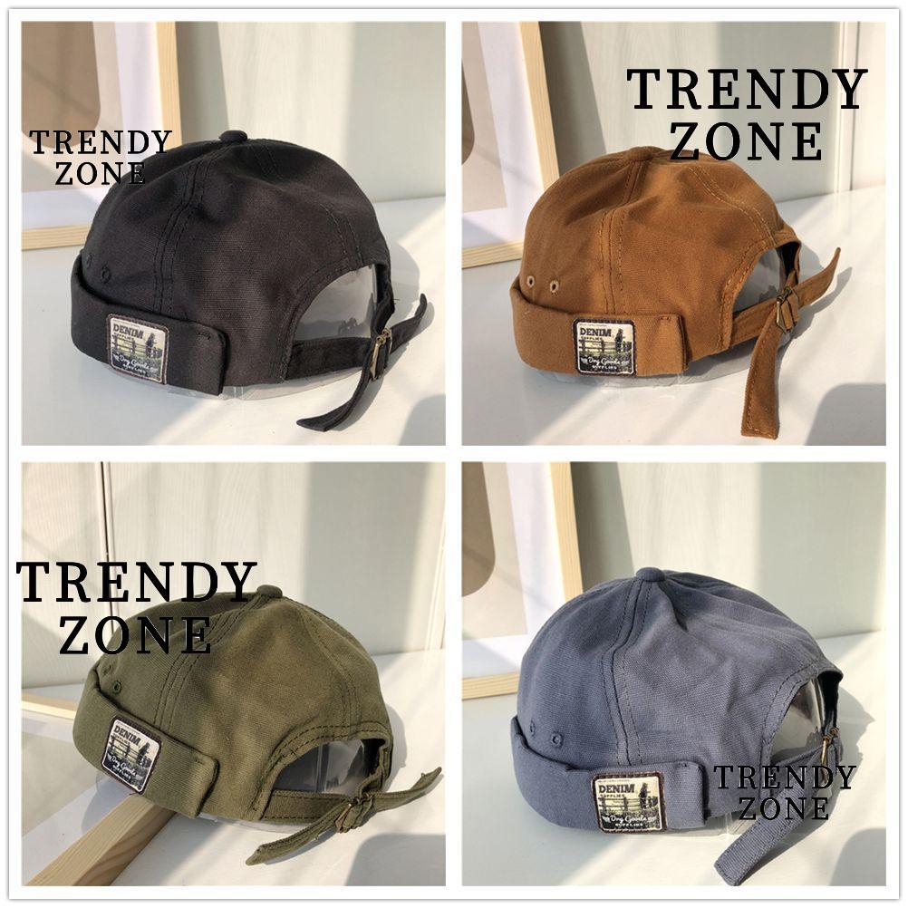 TRENDYZONE Dome Dưa, Có Thể Điều Chỉnh Màu Sắc Hợp Thời Trang Nam Docker Cap, Thời Trang Retro Cotto