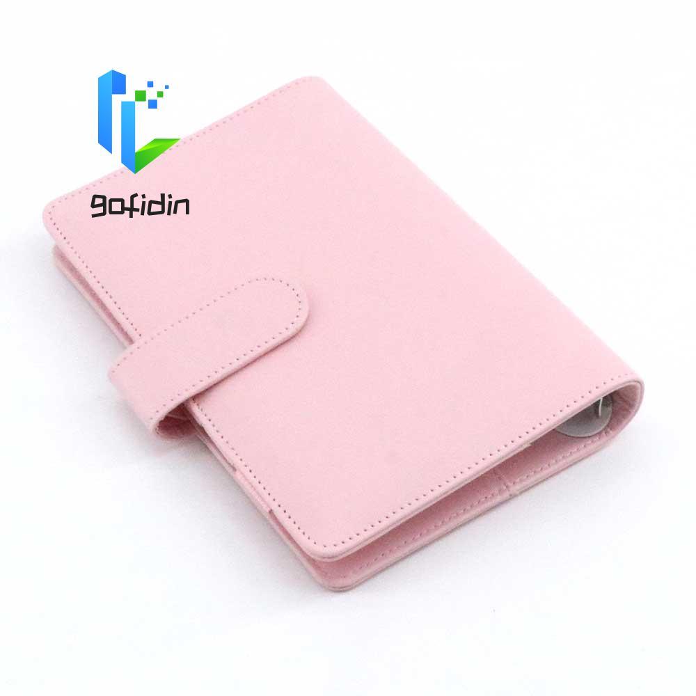 GOFIDIN Notebook Cover PU Leather Journal DIY File Folder A6 / A5 Macaroon Color Notepad Cover