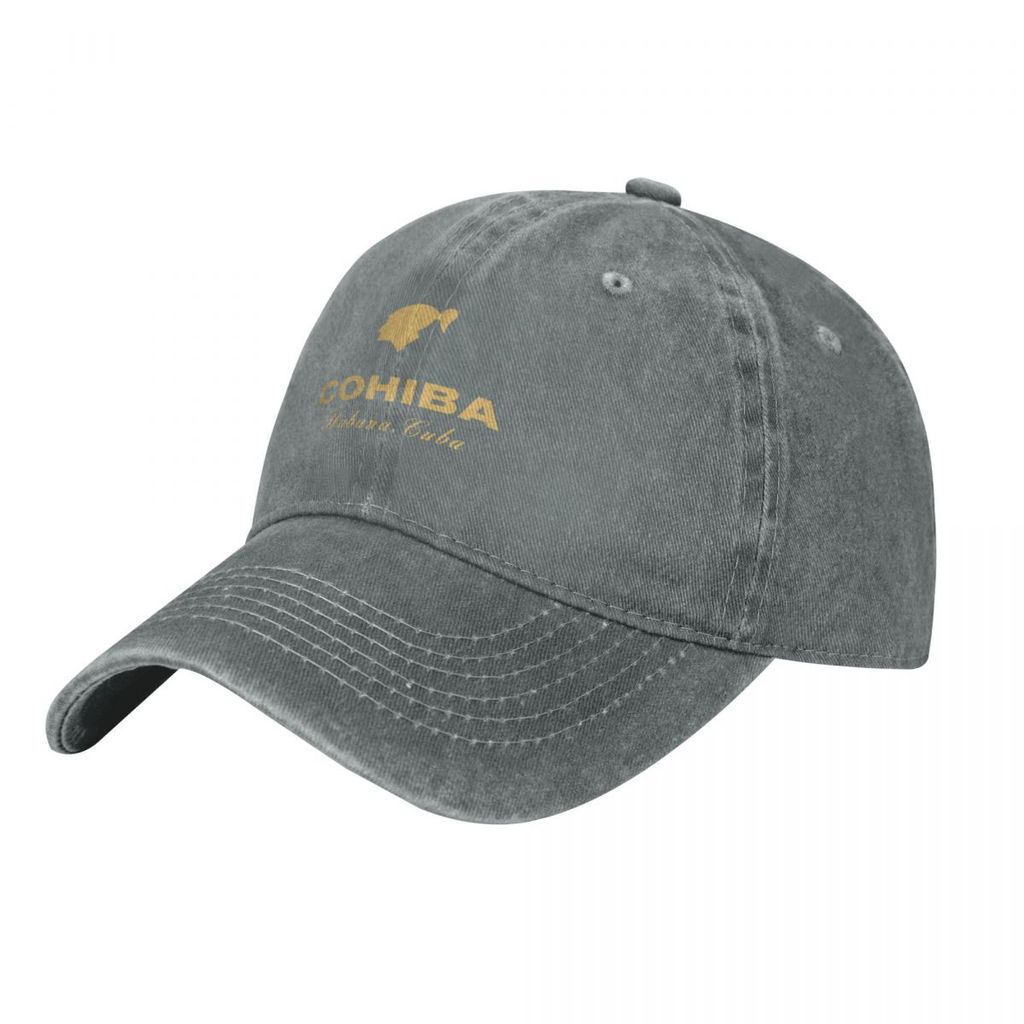 Logo Cohiba Người Lớn Rửa Mũ Cao Bồi Cotton Cong Vành Mũ Chống Nắng Đơn Giản Thường Ngày Phù Hợp Với