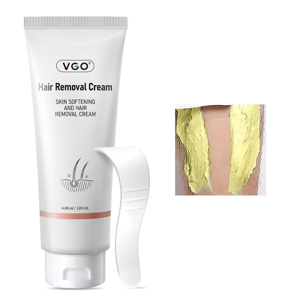 VGOPainlessBikiniGelforNữ & Nam, UnwantedHairRemovalforAllTypes, 120ml / 4.06oz OZO2 F9FT