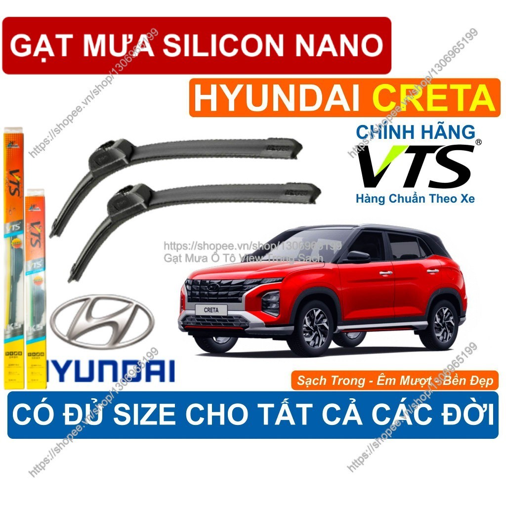 K5, Gạt Mưa A8 Kính Lái Hyundai Creta, Cặp Gạt Mưa Kính Lái Hyundai Creta…..,  Đủ Size Cho  Hyundai 