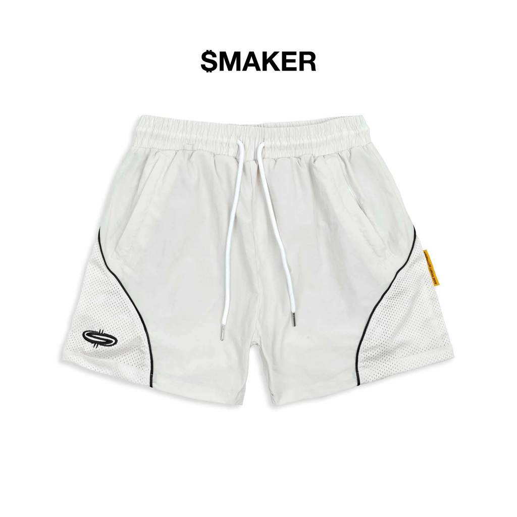 [SMAKER] Quần đùi ngắn vải dù cơ bản - LOGO MESH NYLON SHORTS