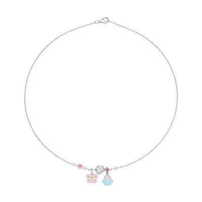 Dây cổ trẻ em Bạc đính đá PNJSilver NHNHW060007