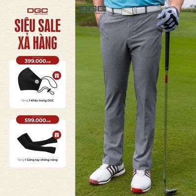 Quần golf nam dài DGCs - chất vải mềm mại, phong cách tự tin, năng động - WQGBB01M