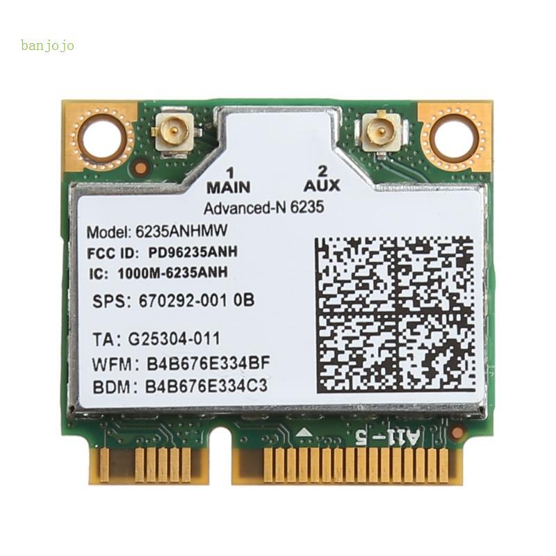 Banjojo Dual Band 6235ANHMW Half Mini Pci-e Wifi WLAN Card cho Centrino