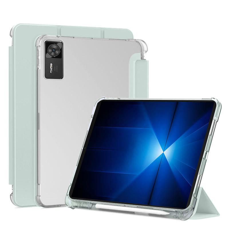 Tri-fold Stand Silicon Mềm Dành Cho Lenovo Legion Y700 Gen 5 4 2026 TPU Matte Clear Pen Khe Cắm Túi 
