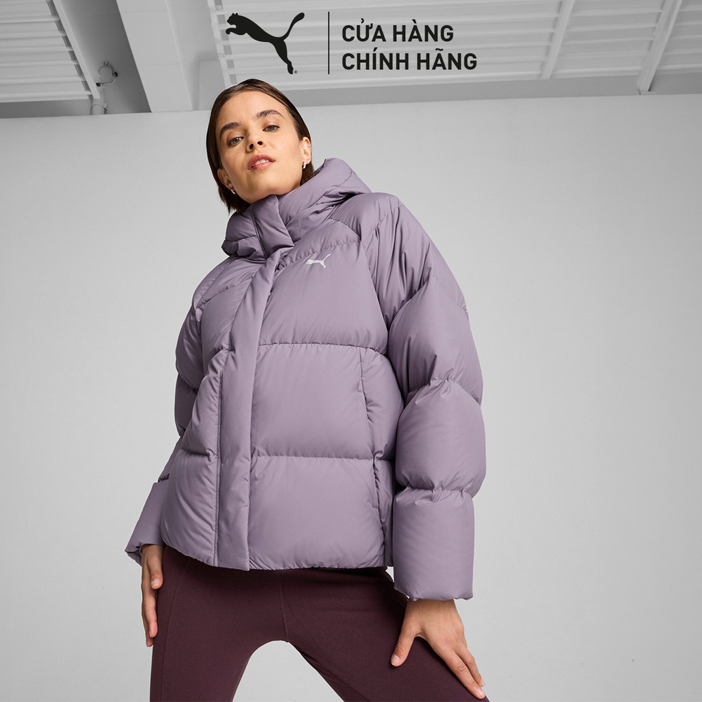 Áo Khoác Thời Trang PUMA Nữ Down Puffer Jacket Pale Plum Màu Tím