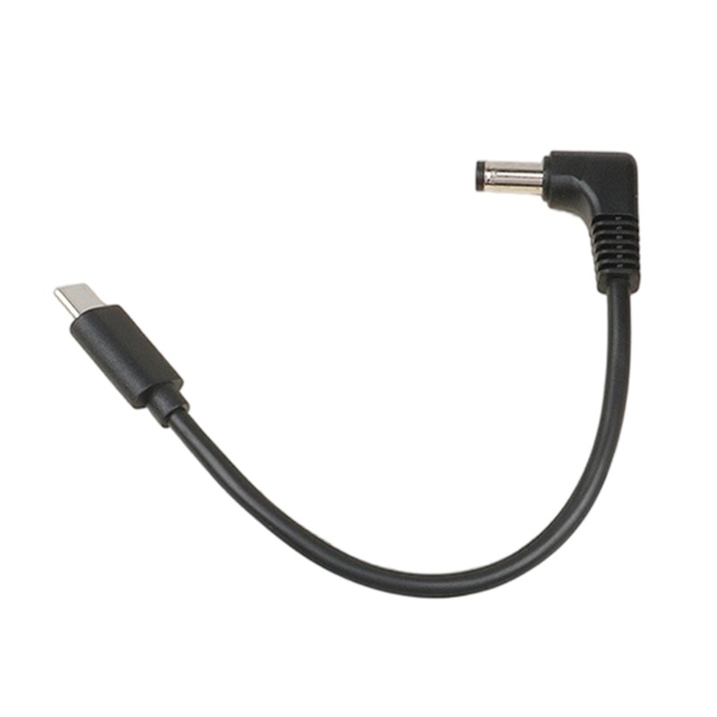 Cáp AADT 1M USB C đến 12VDC Đầu cắm thùng góc phải cho không gian chật hẹp