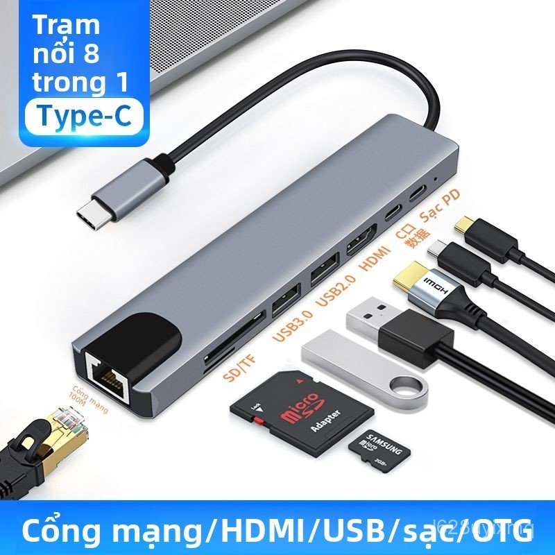 Hub chuyển đổi đa năng Thunderbolt 4 cho Lenovo Legion Y9000P hỗ trợ HDMI mạng CF