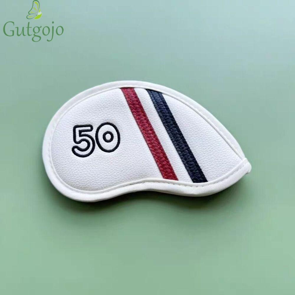GUTGOJO Golf Wedge Cover, Da PU 56 58 60 Độ Sand Wedge Headcover, Đen / Trắng Số Lớn Góc Câu Lạc Bộ 