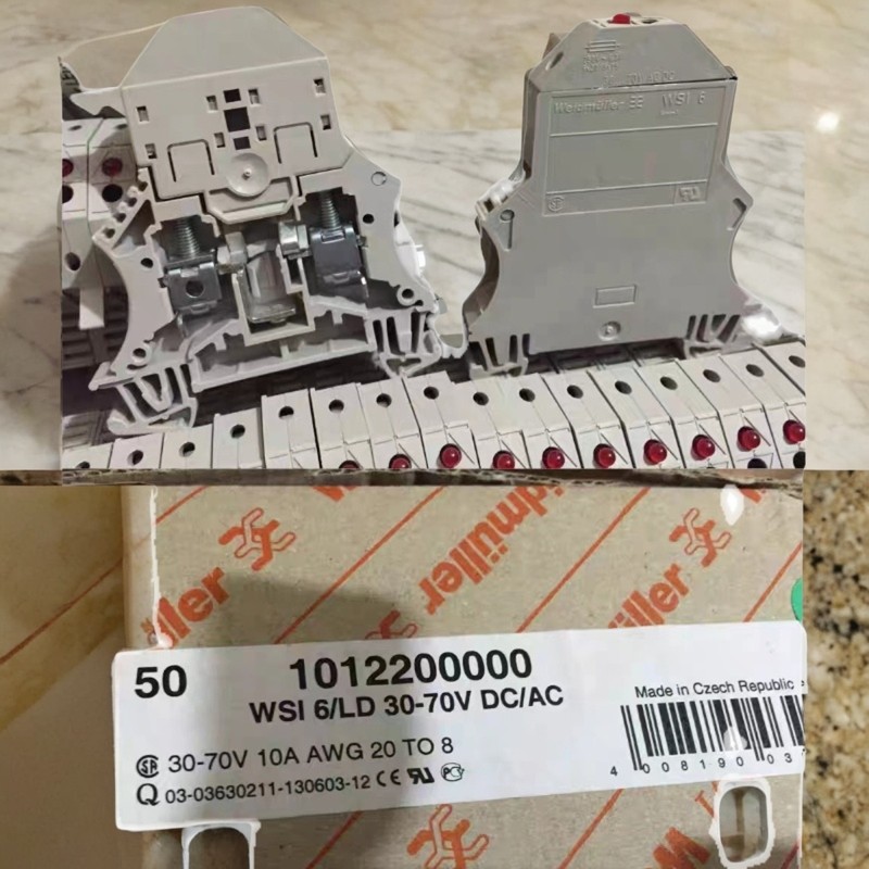 Thiết bị đầu cuối cầu chì Weide Miller WSI 6 LD 30-70V DC / AC 30-70V 1012200000