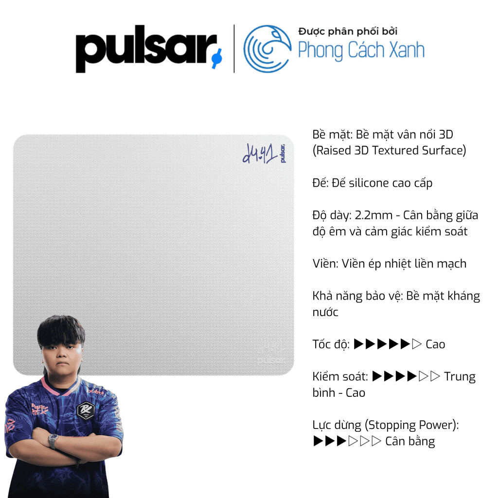 Pulsar PRO Series d4v41 Mouse Pad - Lót chuột chơi game esport