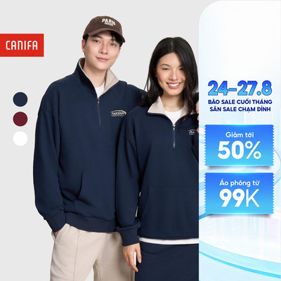 Áo nỉ unisex người lớn CANIFA 5TW25C001