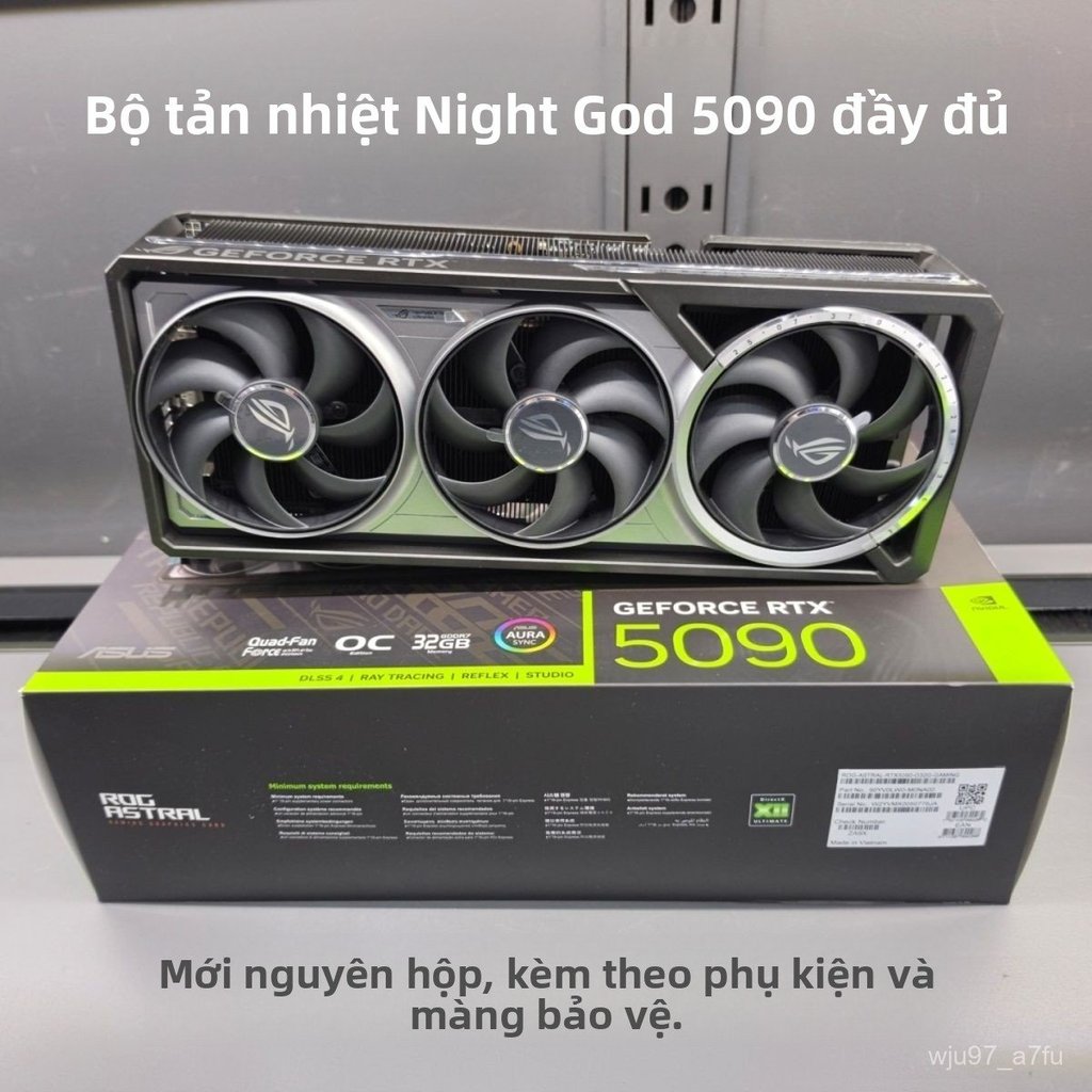 Tản nhiệt card đồ họa Asus ROG ASTRAL RTX5090 làm mát hiệu quả thiết kế chuyên nghiệp