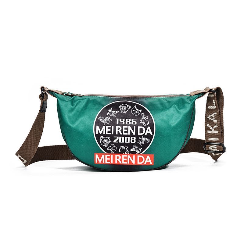 [Sản phẩm mới] Túi đeo chéo thể thao xanh sáng tạo In sang trọng Oxford Spinning University Campus S