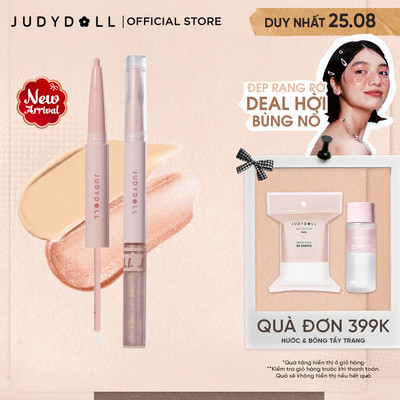 [MỚI] Bút Vẽ Bọng Mắt Hai Đầu JUDYDOLL Under Eye Liner Bắt sáng Highlight Chống lem Lâu Trôi 0.3ml