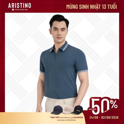 Polo Elite Aristino Cổ Áo Halfzip Thời Trang Chuẩn Phong Cách Quý Ông Lịch Lãm Trẻ Trung APS010EDP01