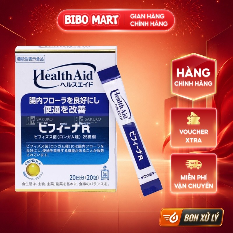 [KOL] Men vi sinh Nhật Bản Bifina R hỗ trợ tiêu hóa 20 gói - BM003.3