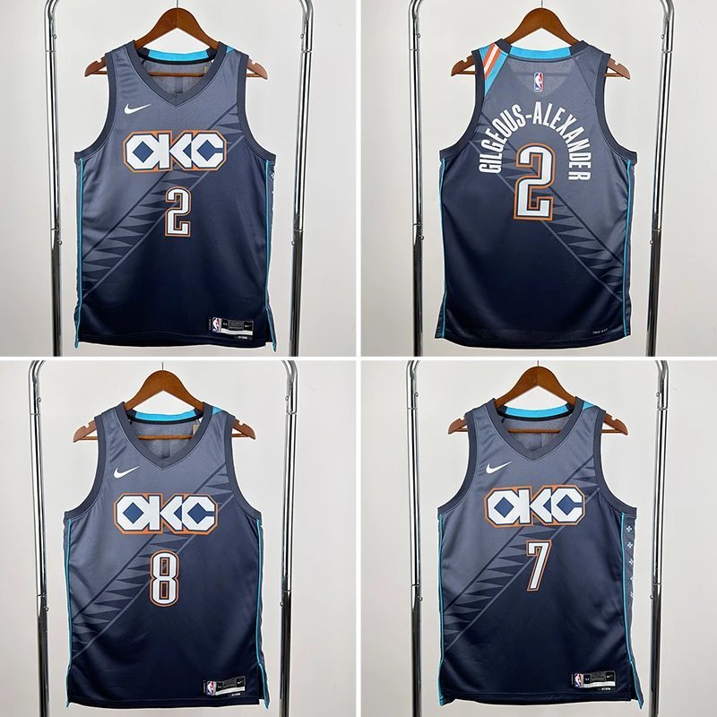 Phiên bản SW Mùa giải trò chơi NBA26 Oklahoma City Thunder Team City Phiên bản số. 2 Alexander No. S
