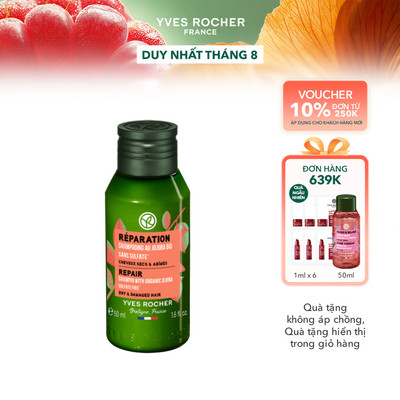 Dầu gội phục hồi tóc hư tổn Yves Rocher Mini Repair Hair Care Restoring Shampoo 50ml