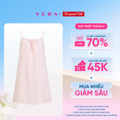 Đầm ngắn Misaki cotton nhăn trơn hai dây - M1118
