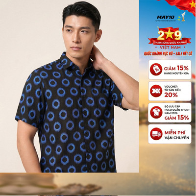 Áo Sơ mi lanh cộc tay May 10 form RegularFit mã 010126105LANH 7