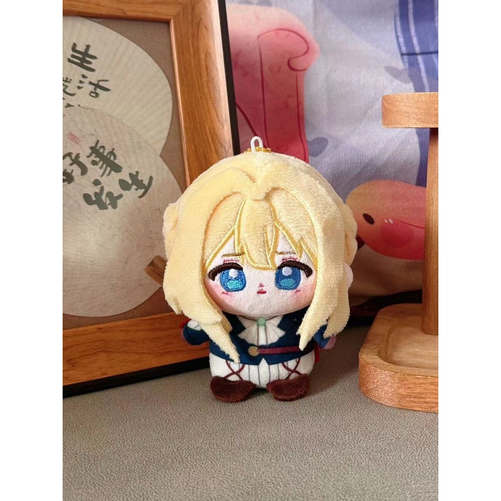 Violet Evergarden Wellit Ngồi Búp Bê Sang Trọng Mặt Dây Chuyền Anime Ngoại Vi Ban Đầu Búp Bê Nhỏ