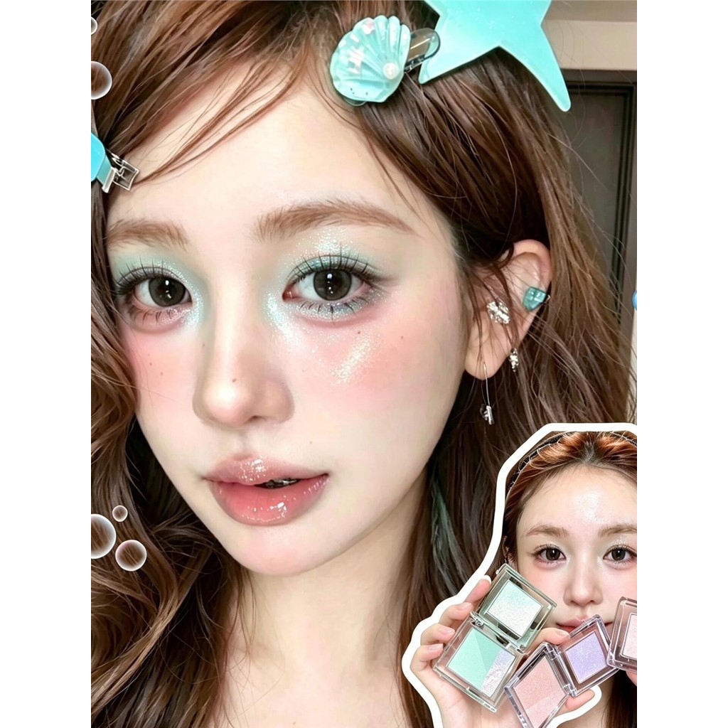 Ai có thể từ chối Mambo bạc hàCatnip Mambo Checkered Eyeshadow Fresh Tricolor Palette Matte Fine Fla
