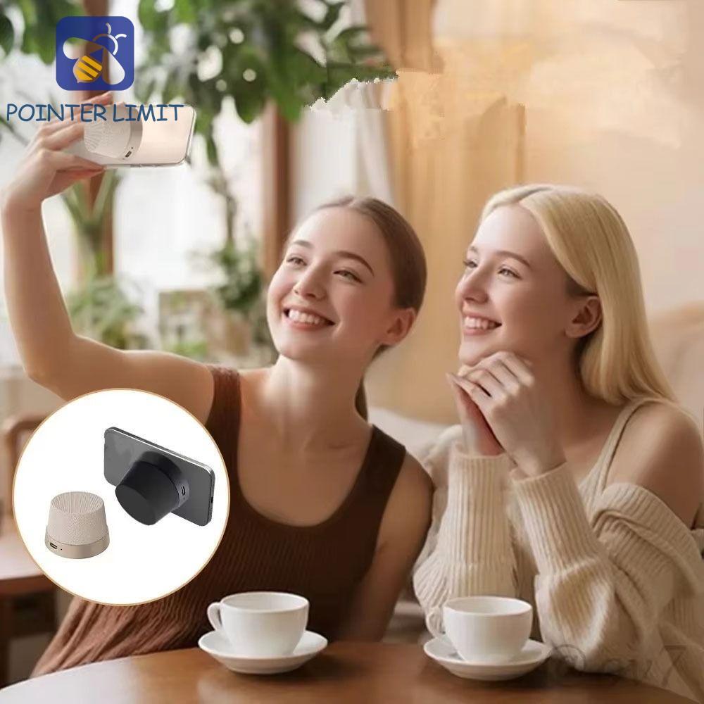 Loa Bluetooth không dây mini POINTER LIMIT, Loa Bluetooth di động 2 trong 1, Giá đỡ điện thoại không