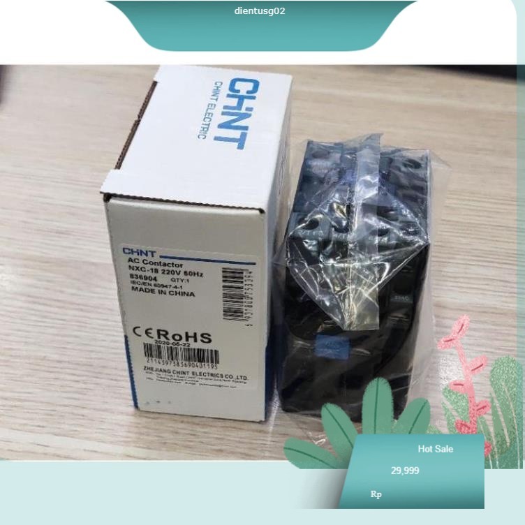 Contactor khởi động từ 18A NXC-18 Chint