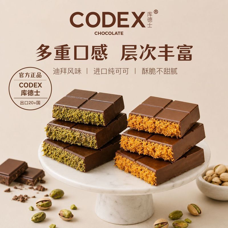 Phong Cách Dubai Hương Vị Chocolate Raspberry Bánh Mì sầu riêng Cắt Nhỏ Sôcôla Dubai Chocolate 9 / 3