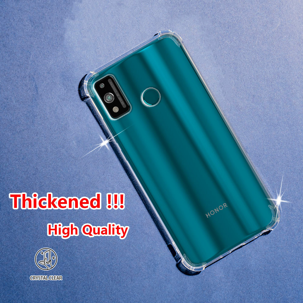 Dành Cho Huawei Honor 9X Lite JSN-L21 JSN-L22 JSN-L23 Crystal Clear Jelly Case AirGuard Corner Soft 