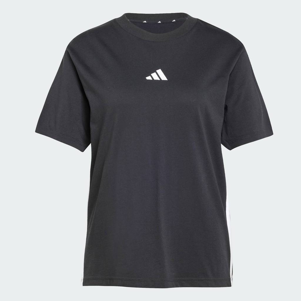 adidas Phong cách sống Áo Thun Cotton 3 Sọc Essentials Nữ Đen JD0846