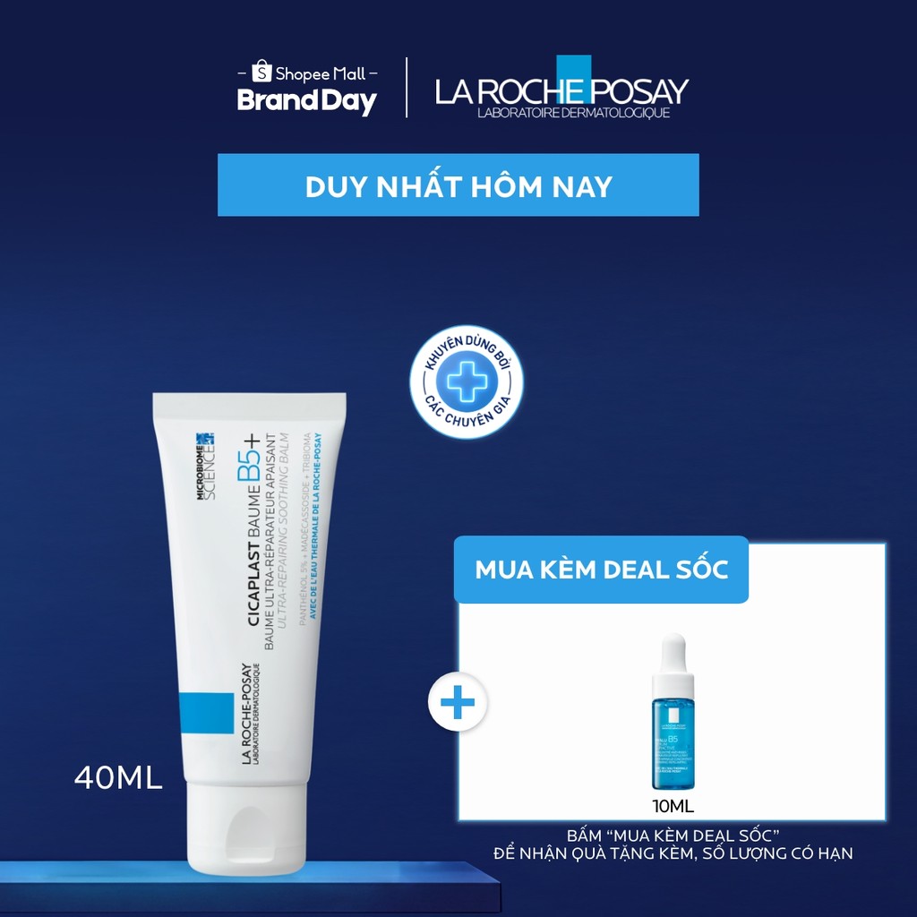 Kem Phục Hồi Đa Năng & Dưỡng Ẩm La Roche-Posay Cicaplast Baume B5+ (40ml) giúp phục hồi da sau 1 lần