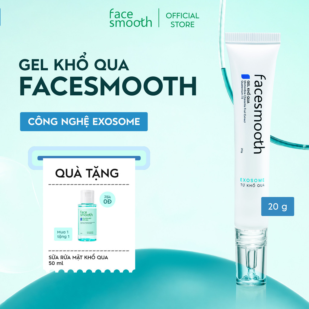 Gel Chấm Mụn Facesmooth Khổ Qua 20g Cho Da Dầu Mụn, Mụn Ẩn - Dưỡng Ẩm, Hỗ Trợ Cải Thiện Da Mụn, Có BHA Niacinamide