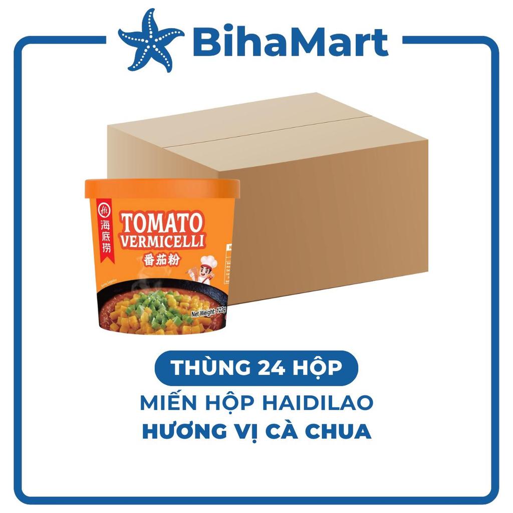 THÙNG 24 HỘP YIHAI Miến hộp Haidilao hương vị Cà chua, Haidilao miến cà chua Haidilao hộp, Miến Haid