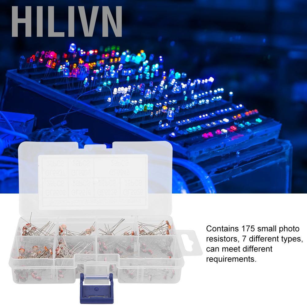 Hilivn Bộ Điện Trở Nhạy Cảm 175 Chiếc GL5506 GL5516 GL5526 GL5528 GL5537 Cho Đồ Chơi Đèn Máy Ảnh Điố