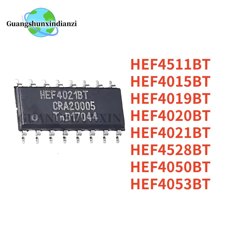 5 CHIẾC HEF4015BT HEF4019BT HEF4020BT HEF4021BT HEF4050BT HEF4053BT HEF4076BT HEF4511BT HEF4528BT SO