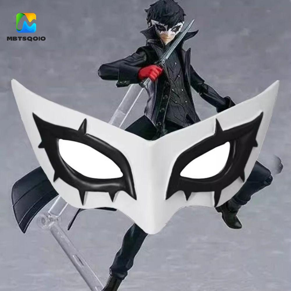 NEXUSBEAM Persona 5 Cosplay Tóc Giả, ABS Persona 5 Hero Halloween Nửa Mặt nạ, Trang Phục Hóa Trang T