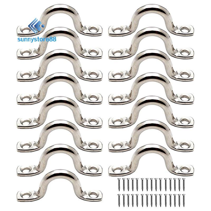 15 Chiếc Thép Không Gỉ Peck Tấm Mắt Móc Trần Kayak Tấm Mắt Kayak Miếng Lót Kayak Cho Kayak Ca nô, Ka