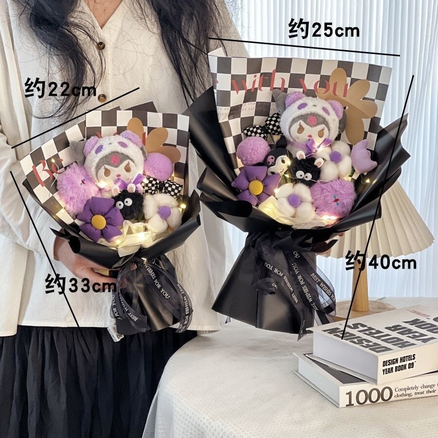 Send Girlfriend Boy Girl Birthday Stitch ThreeEyed Doll Doll Bouquet Birthday Gift Tanabata Valentin